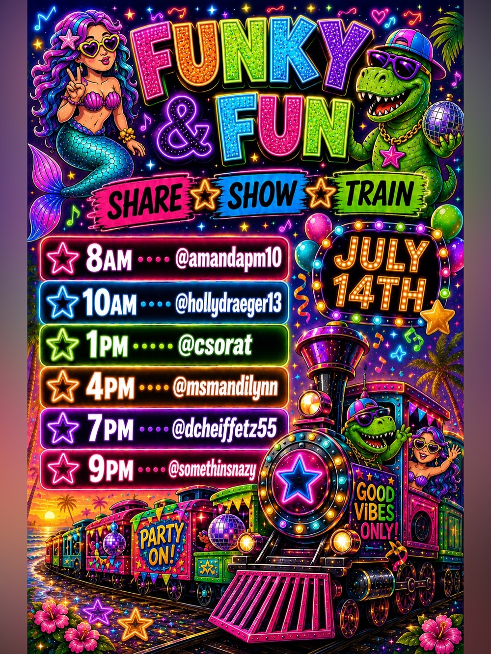 Funky & Fun Share Train - Picture 1 of 12